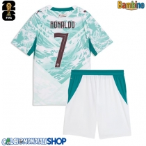Maglie da calcio Portogallo Cristiano Ronaldo #7 Seconda Maglia Bambino Mondiali 2026  Manica Corta (+ Pantaloni corti)